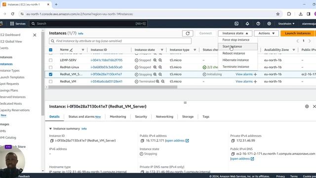 How to launch Red Hat Linux Server on AWS using putty смотреть онлайн