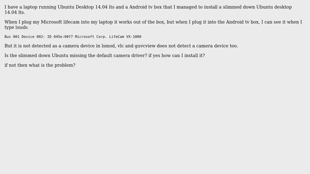 Ubuntu: How to install the default Ubuntu webcam driver? смотреть онлайн