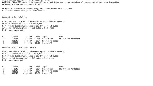Device /dev/sda4 not found error seen when creating physical volume смотреть онлайн