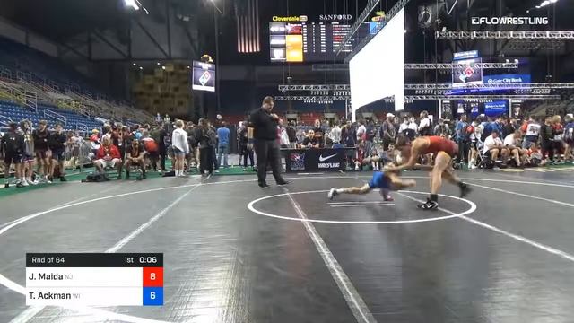 120 Lbs Rnd Of 64 Jack Maida New Jersey Vs Treyton Ackman Wisconsin смотреть онлайн