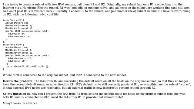 Subnet With Two IPv6 Routers / How To Get Default Route Correct? (2 Solutions!!) смотреть онлайн