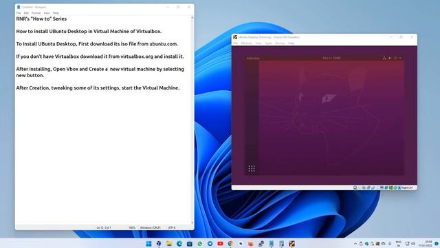 How to install UBuntu Desktop in Virtual Machine of Virtualbox смотреть онлайн