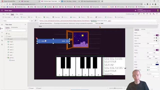 Santa Piano - An app to call Santa to the window with Music using Power Apps смотреть онлайн