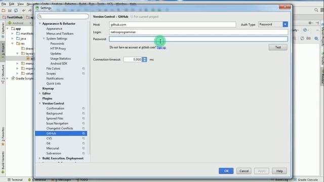Android Studio GitHub Integration & Sharing смотреть онлайн