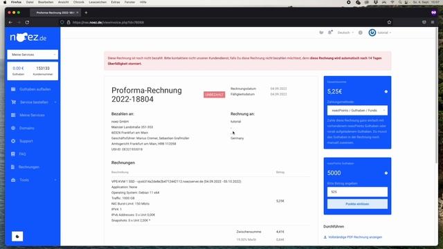 Tutorial #2: vServer bestellen - noez.de Prepaid Hosting смотреть онлайн