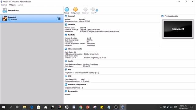 Instalación de Linux Mint en una máquina virtual. смотреть онлайн