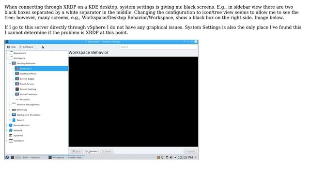 Graphical issues in a Fedora 29 box with KDE and XRDP for connectivity смотреть онлайн