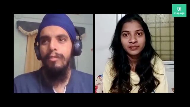 New English Videos | Clapingo Conversation with Tutor Haritdeep Singh. смотреть онлайн