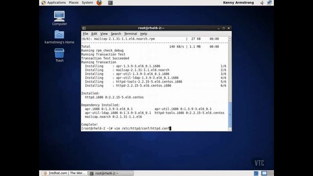 Setting up a webserver in RHEL - Part I смотреть онлайн