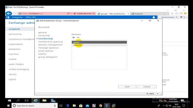 Basic Configuration of Distribution Group in Exchange Server 2016 смотреть онлайн