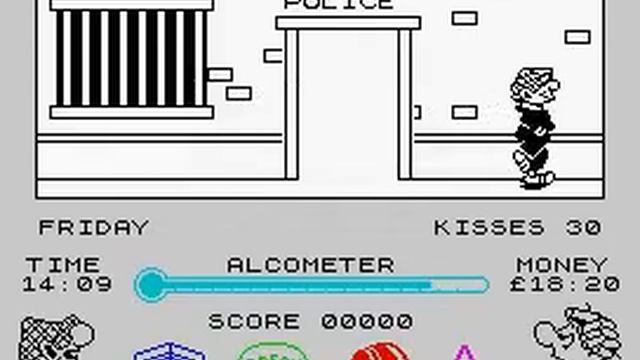 Andy Capp Walkthrough, ZX Spectrum смотреть онлайн