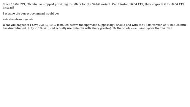 Ubuntu: Can I upgrade to Lubuntu 18.04 LTS 32-bit? смотреть онлайн