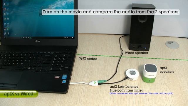 Bluetooth audio delay demo - aptX Low Latency vs other codecs смотреть онлайн
