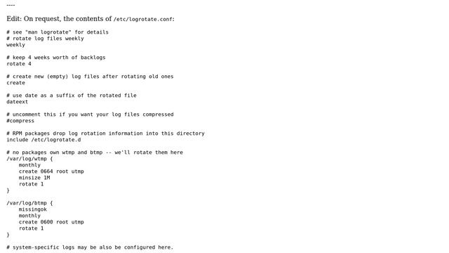 DevOps & SysAdmins: Logrotate running according to cron, but logs are not rotated смотреть онлайн