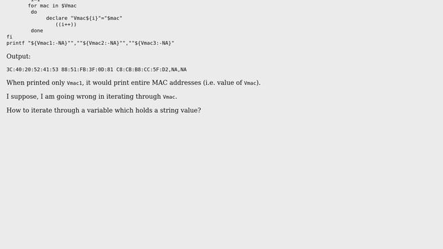 Unix & Linux: Bash: Looping through a string смотреть онлайн