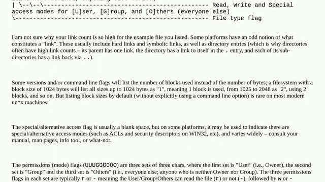 What Do The Fields In Ls -al Output Mean?