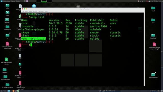 How to run Slack with Snap on Parrot Security Linux смотреть онлайн