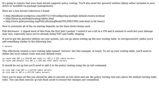 DevOps & SysAdmins: Ubuntu 10.04: Two interfaces on a same subnet with a same gateway смотреть онлайн
