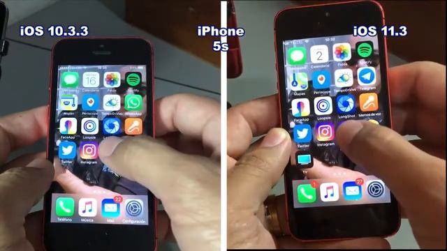 ☼ A DETALLE → iPhone 5s con iOS 10.3.3 VS iOS 11.3 смотреть онлайн