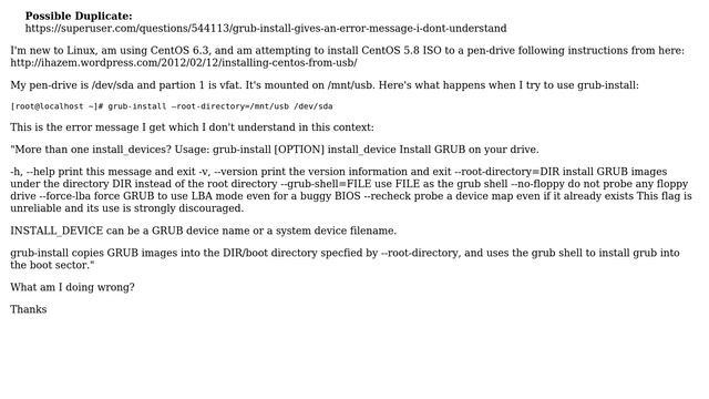 grub-install gives error message I don't understand смотреть онлайн