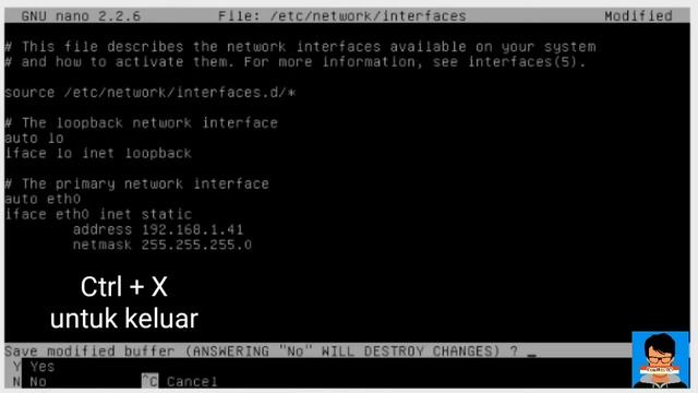 TUTORIAL | Setting IP Di Linux Debian 8 смотреть онлайн
