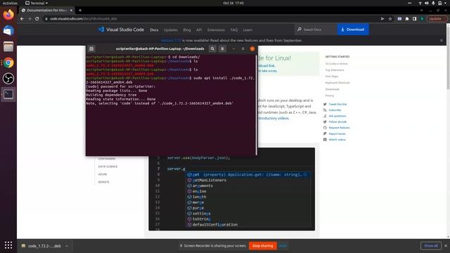 How to install visual studio code editor on ubuntu смотреть онлайн