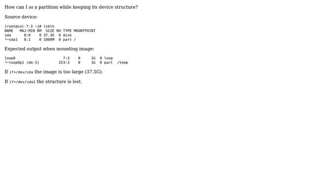 dd a partition and keep device structure смотреть онлайн