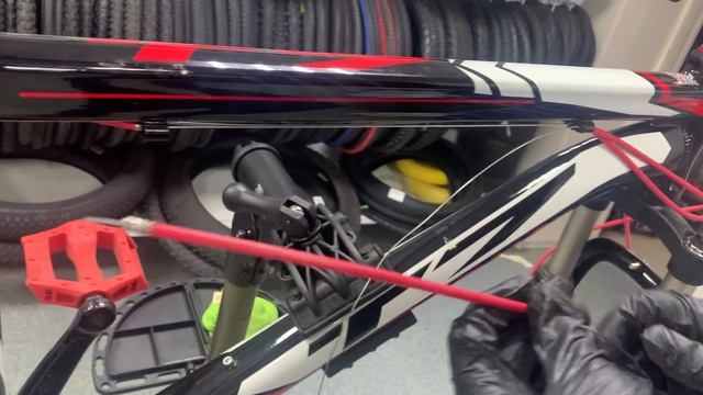 Замена троса или рубашки на велосипеде ремонт_велосипедов велоремонт велосервис вело