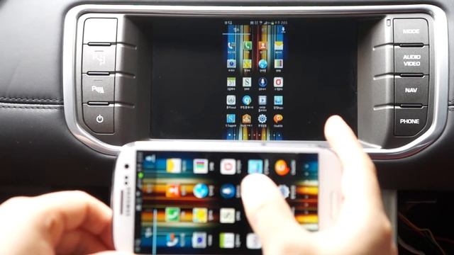 MIRROR LINK RANGE ROVER EVOQUE (GALAXY WIRELESS) смотреть онлайн