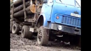 МАЗ ГРЯЗЬ БЕЗДОРОЖЬЕ / МАЗ лесовоз / maz лесовоз