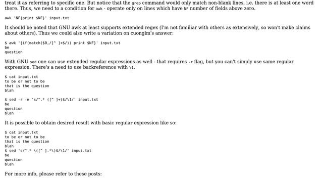 Unix & Linux: Equivalent of grep to awk or sed (4 Solutions!!) смотреть онлайн