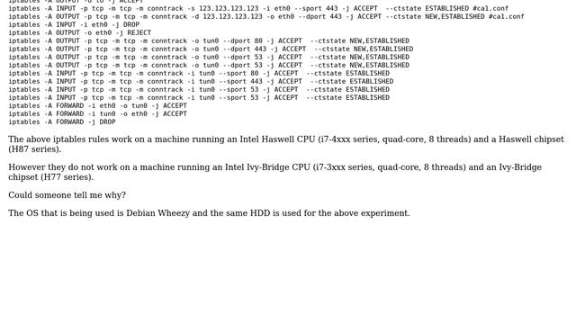 Unix & Linux: iptables rules' weird behavior смотреть онлайн