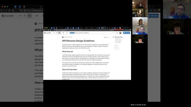 🙌 IPFS Weekly Call 📡 💫 2019-11-04 смотреть онлайн