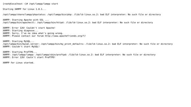 DevOps & SysAdmins: Error while starting xampp on fedora17 смотреть онлайн