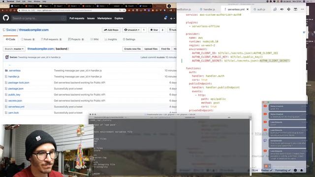 Live: Serverlessly tweeting form Gatsby, part 3 смотреть онлайн