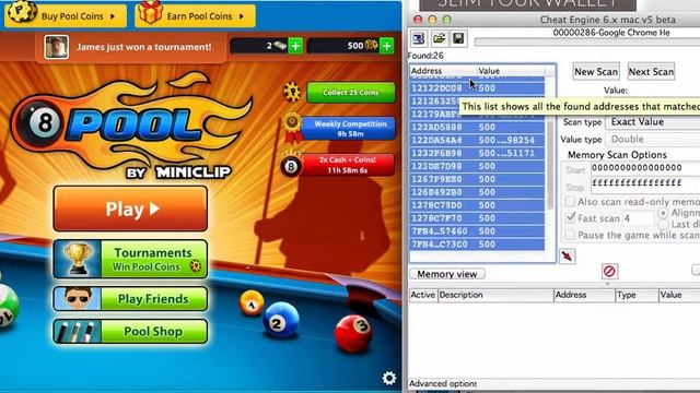How To Mod/Hack 8 Ball Pool with Cheat Engine смотреть онлайн