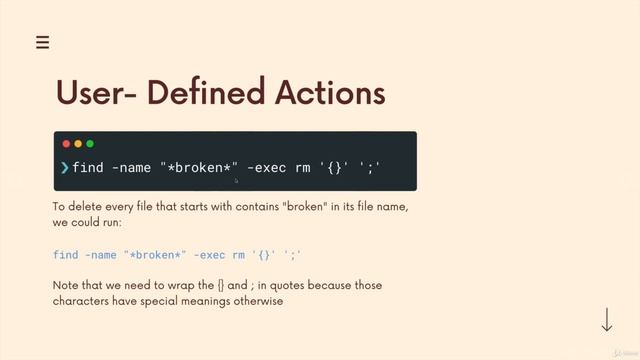 Find w Exec & User Defined Actions смотреть онлайн