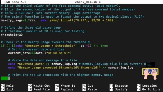 Bash Script: Schedule monitoring of main memory consumption on Linux with crontab смотреть онлайн