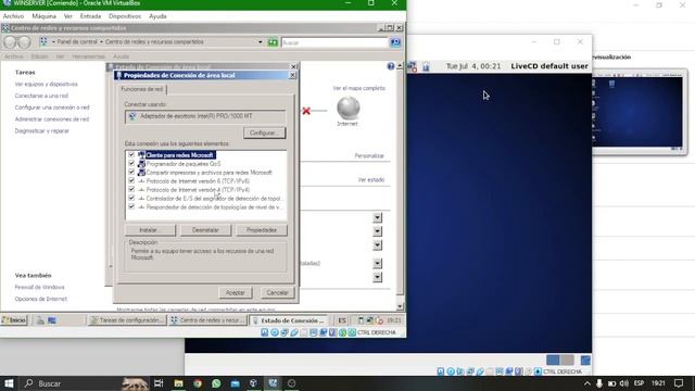 CONEXION CON EL COMANDO PING DE LAS MAQUINAS VIRTUALES, LINUX CENTOS, WINSERVER Y WIN10. смотреть онлайн