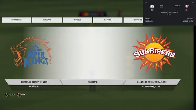 IPL: Sunrisers Hyderabad vs Chennai Super Kings - #cricket22 #gameplay #csk #srh #srhvscsk #cskvssr смотреть онлайн