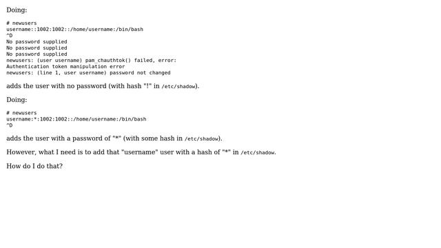 Unix & Linux: How to bulk add disabled-password users? (2 Solutions!!) смотреть онлайн