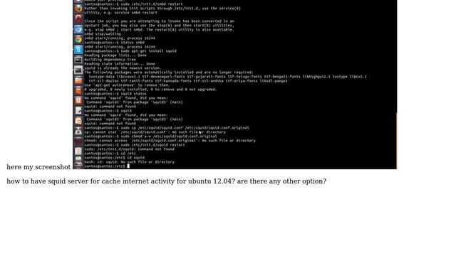 Ubuntu: Squid Proxy Server not working ubuntu 12 04 смотреть онлайн