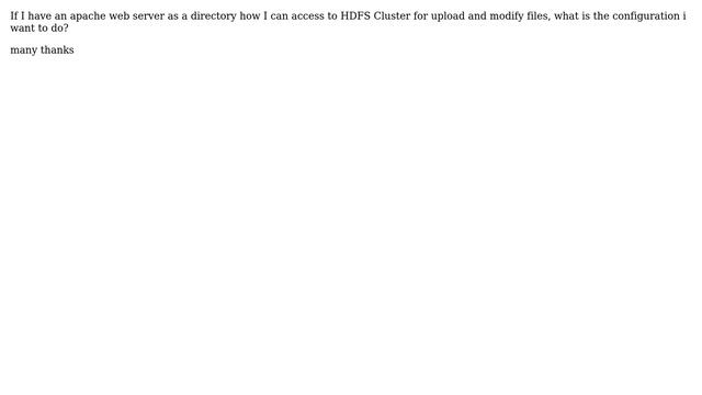 DevOps & SysAdmins: Access HDFS HADOOP using APACHE Web Server, Linux CentOS смотреть онлайн