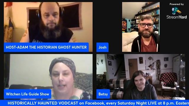 HISTORICALLY HAUNTED VODCAST - EP #9 ~ Betsy Williams & Josh Purvis (SEARCHERS) W /Heather Caminiti
