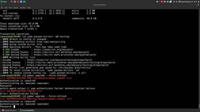 Messing around with linux-latest metapackage - Manjaro смотреть онлайн