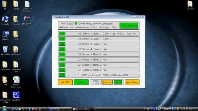 Funcionamiento del scanner OBD2 смотреть онлайн