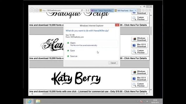 Add/Install Fonts on Windows 8 смотреть онлайн