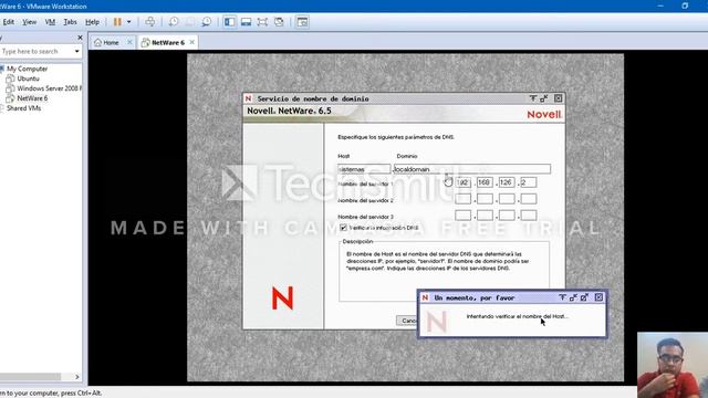 Instalación de NOVELL NETWARE 6.5 (en VMware) смотреть онлайн