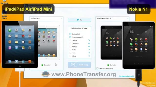 iPad to Nokia N1 Data Transfer: How to Sync All Data from iPad Mini, iPad Air to Nokia N1 смотреть онлайн