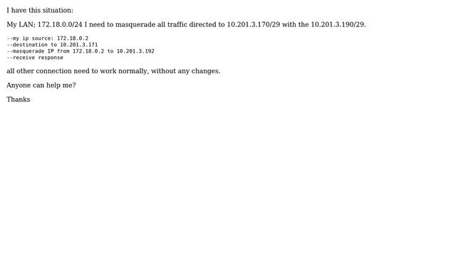 Unix & Linux: Iptables, Masquerade And Snat